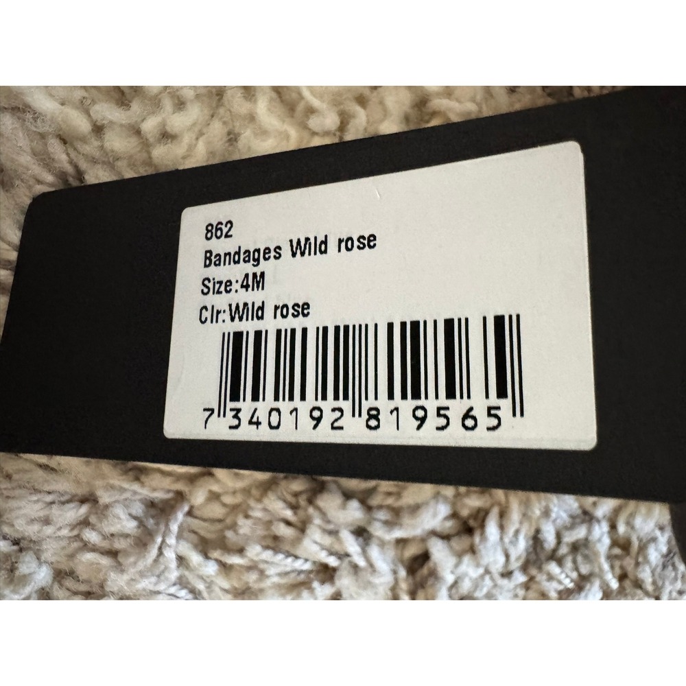 Equestrian Stockholm Polo Wraps Wild Rose Grey Burgundy Fleece New with Tags - Picture 4 of 5